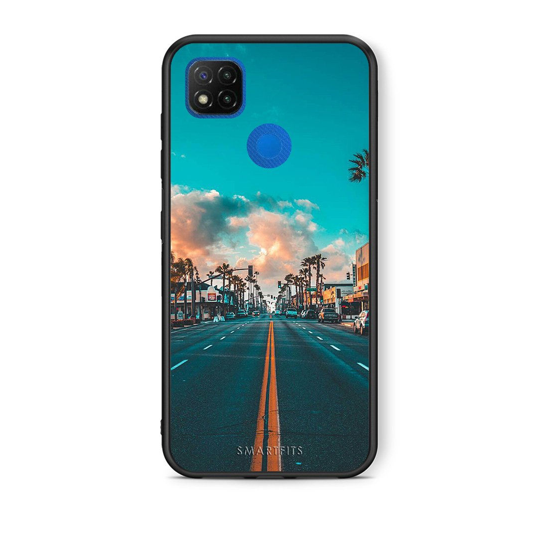 Θήκη Xiaomi Redmi 9C City Landscape από τη Smartfits με σχέδιο στο πίσω μέρος και μαύρο περίβλημα | Xiaomi Redmi 9C City Landscape case with colorful back and black bezels