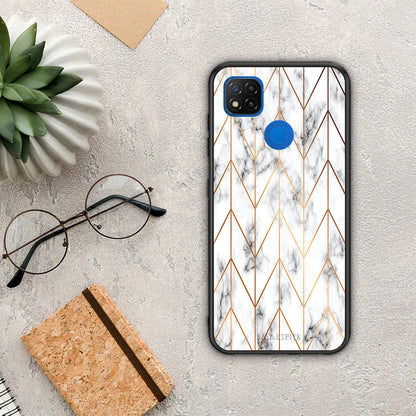Marble Gold Geometric - Xiaomi Redmi 9C θήκη