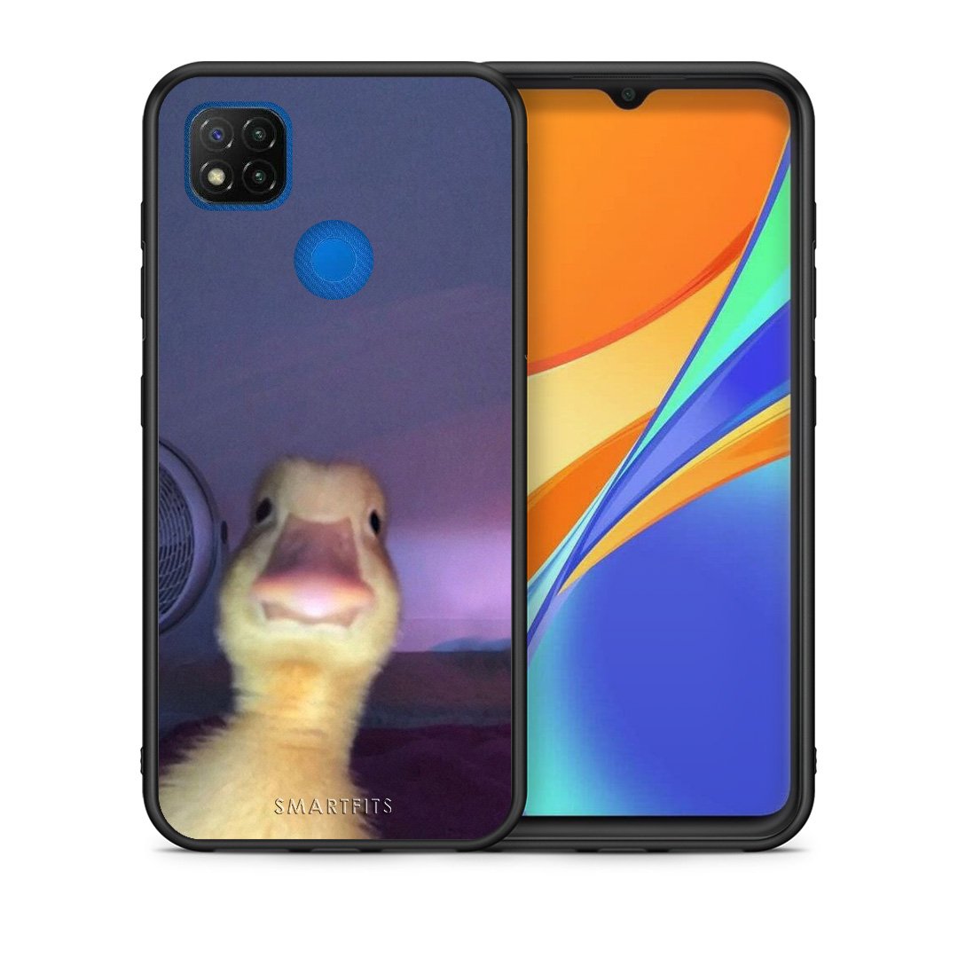 Θήκη Xiaomi Redmi 9C Meme Duck από τη Smartfits με σχέδιο στο πίσω μέρος και μαύρο περίβλημα | Xiaomi Redmi 9C Meme Duck case with colorful back and black bezels