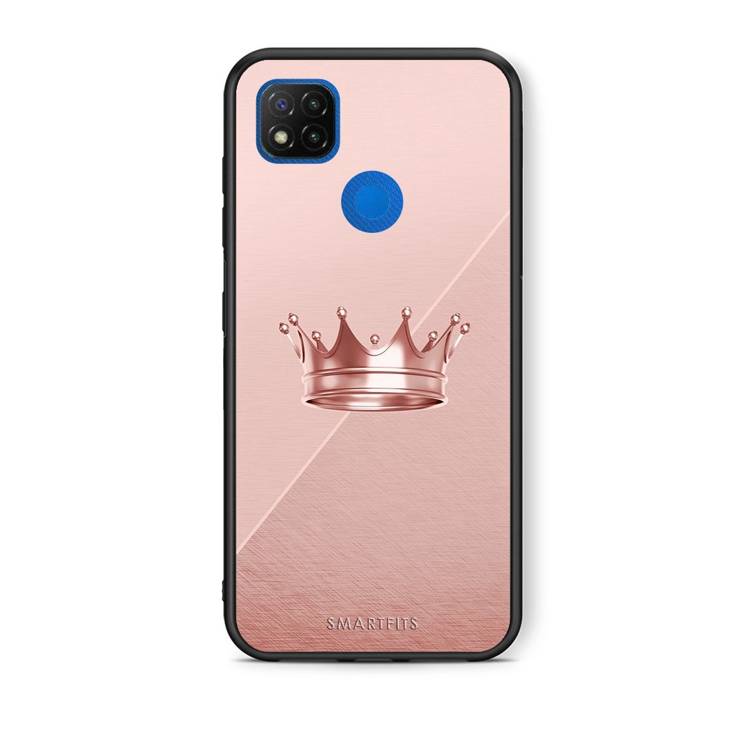 Θήκη Xiaomi Redmi 9C Crown Minimal από τη Smartfits με σχέδιο στο πίσω μέρος και μαύρο περίβλημα | Xiaomi Redmi 9C Crown Minimal case with colorful back and black bezels