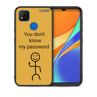 Thumbnail for Θήκη Xiaomi Redmi 9C My Password από τη Smartfits με σχέδιο στο πίσω μέρος και μαύρο περίβλημα | Xiaomi Redmi 9C My Password case with colorful back and black bezels