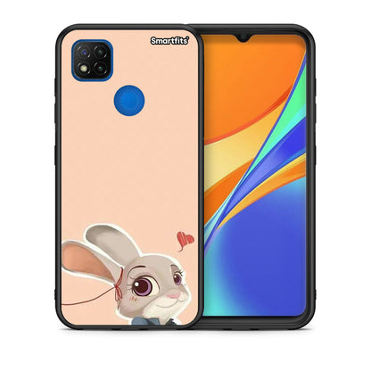 Θήκη Xiaomi Redmi 9C Nick Wilde And Judy Hopps Love 2 από τη Smartfits με σχέδιο στο πίσω μέρος και μαύρο περίβλημα | Xiaomi Redmi 9C Nick Wilde And Judy Hopps Love 2 case with colorful back and black bezels