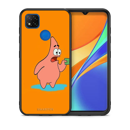 Θήκη Αγίου Βαλεντίνου Xiaomi Redmi 9C No Money 1 από τη Smartfits με σχέδιο στο πίσω μέρος και μαύρο περίβλημα | Xiaomi Redmi 9C No Money 1 case with colorful back and black bezels