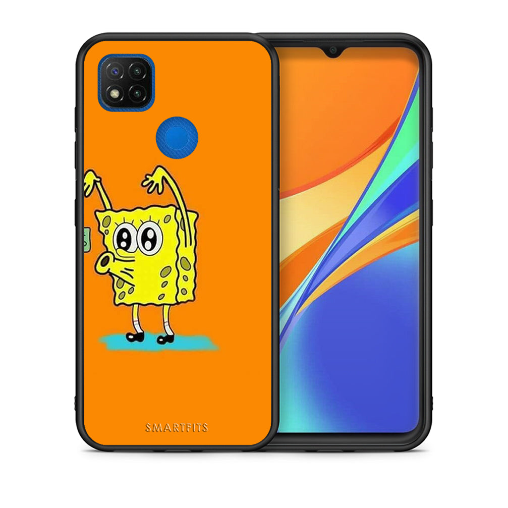 Θήκη Αγίου Βαλεντίνου Xiaomi Redmi 9C No Money 2 από τη Smartfits με σχέδιο στο πίσω μέρος και μαύρο περίβλημα | Xiaomi Redmi 9C No Money 2 case with colorful back and black bezels