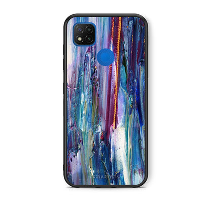 Θήκη Xiaomi Redmi 9C Winter Paint από τη Smartfits με σχέδιο στο πίσω μέρος και μαύρο περίβλημα | Xiaomi Redmi 9C Winter Paint case with colorful back and black bezels
