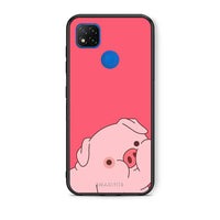 Thumbnail for Θήκη Αγίου Βαλεντίνου Xiaomi Redmi 9C Pig Love 1 από τη Smartfits με σχέδιο στο πίσω μέρος και μαύρο περίβλημα | Xiaomi Redmi 9C Pig Love 1 case with colorful back and black bezels