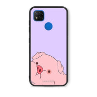 Thumbnail for Θήκη Αγίου Βαλεντίνου Xiaomi Redmi 9C Pig Love 2 από τη Smartfits με σχέδιο στο πίσω μέρος και μαύρο περίβλημα | Xiaomi Redmi 9C Pig Love 2 case with colorful back and black bezels