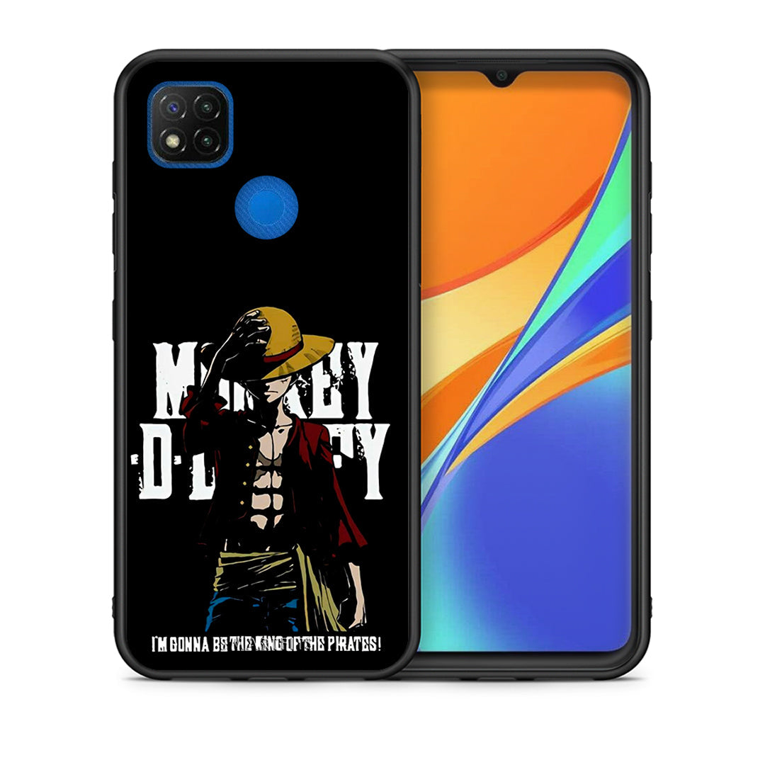 Θήκη Xiaomi Redmi 9C Pirate King από τη Smartfits με σχέδιο στο πίσω μέρος και μαύρο περίβλημα | Xiaomi Redmi 9C Pirate King case with colorful back and black bezels