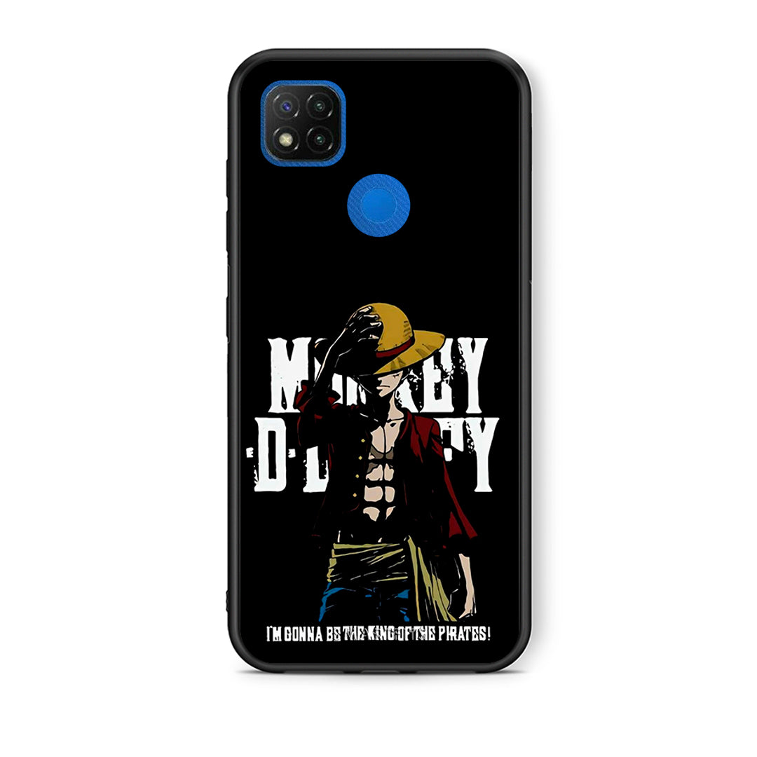 Θήκη Xiaomi Redmi 9C Pirate King από τη Smartfits με σχέδιο στο πίσω μέρος και μαύρο περίβλημα | Xiaomi Redmi 9C Pirate King case with colorful back and black bezels
