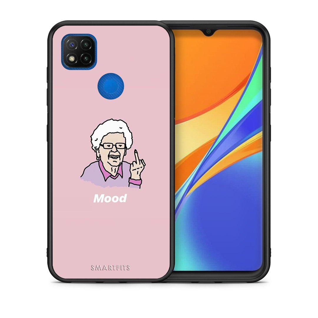 Θήκη Xiaomi Redmi 9C Mood PopArt από τη Smartfits με σχέδιο στο πίσω μέρος και μαύρο περίβλημα | Xiaomi Redmi 9C Mood PopArt case with colorful back and black bezels