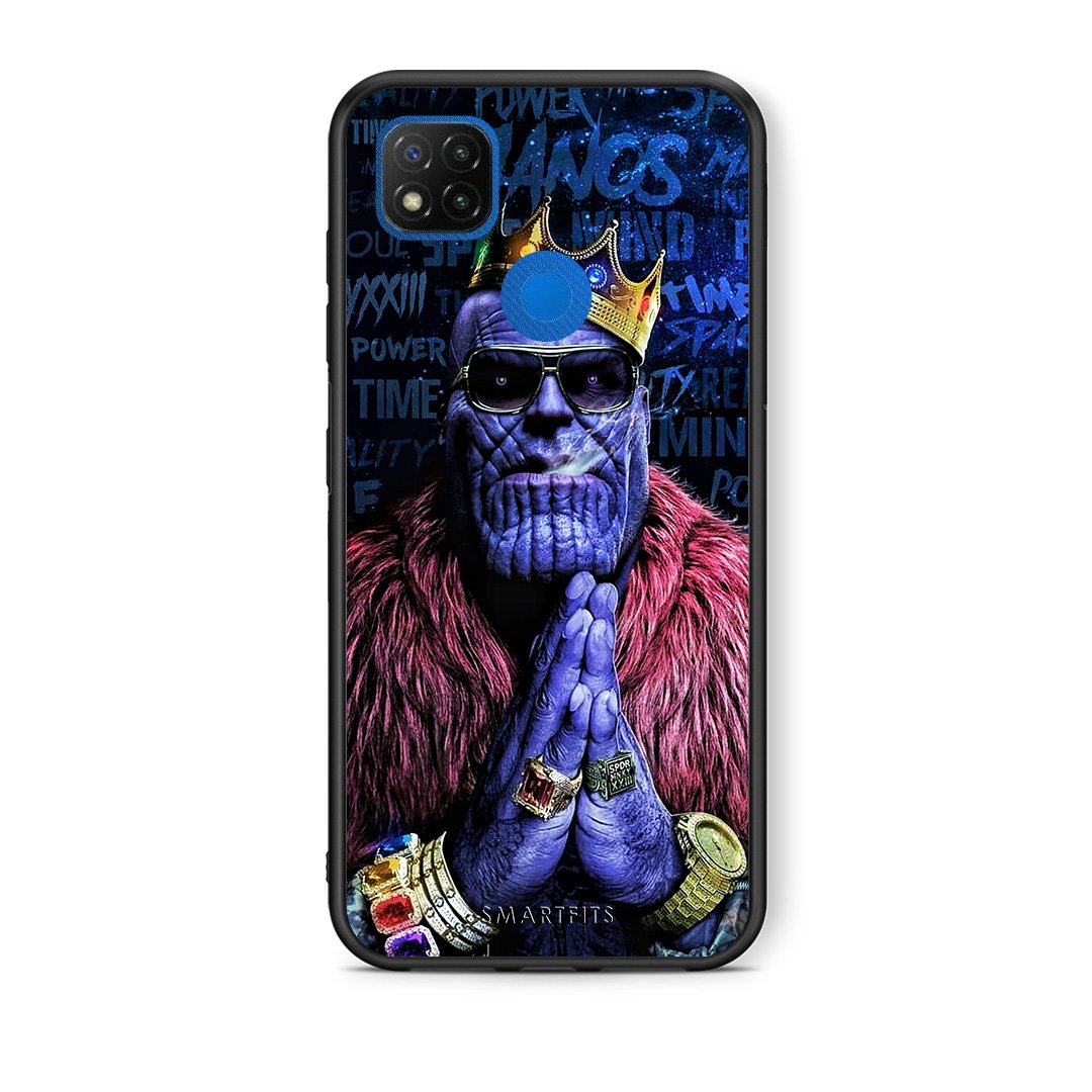 Θήκη Xiaomi Redmi 9C Thanos PopArt από τη Smartfits με σχέδιο στο πίσω μέρος και μαύρο περίβλημα | Xiaomi Redmi 9C Thanos PopArt case with colorful back and black bezels