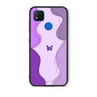 Thumbnail for Θήκη Αγίου Βαλεντίνου Xiaomi Redmi 9C Purple Mariposa από τη Smartfits με σχέδιο στο πίσω μέρος και μαύρο περίβλημα | Xiaomi Redmi 9C Purple Mariposa case with colorful back and black bezels