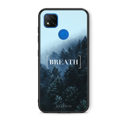 Θήκη Xiaomi Redmi 9C Breath Quote από τη Smartfits με σχέδιο στο πίσω μέρος και μαύρο περίβλημα | Xiaomi Redmi 9C Breath Quote case with colorful back and black bezels