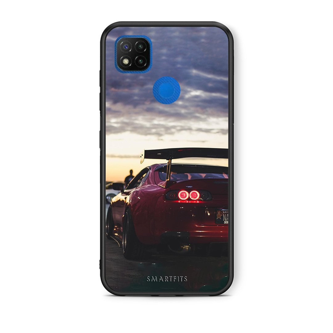 Θήκη Xiaomi Redmi 9C Racing Supra από τη Smartfits με σχέδιο στο πίσω μέρος και μαύρο περίβλημα | Xiaomi Redmi 9C Racing Supra case with colorful back and black bezels