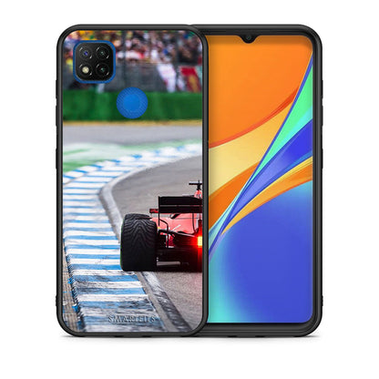 Θήκη Xiaomi Redmi 9C Racing Vibes από τη Smartfits με σχέδιο στο πίσω μέρος και μαύρο περίβλημα | Xiaomi Redmi 9C Racing Vibes case with colorful back and black bezels