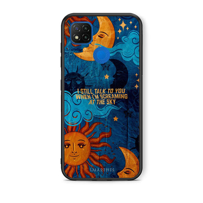 Θήκη Xiaomi Redmi 9C Screaming Sky από τη Smartfits με σχέδιο στο πίσω μέρος και μαύρο περίβλημα | Xiaomi Redmi 9C Screaming Sky case with colorful back and black bezels