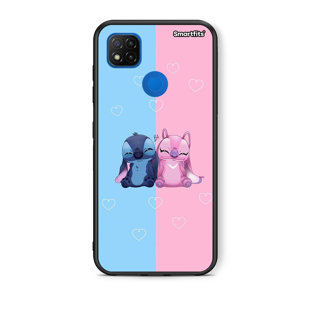 Θήκη Xiaomi Redmi 9C Stitch And Angel από τη Smartfits με σχέδιο στο πίσω μέρος και μαύρο περίβλημα | Xiaomi Redmi 9C Stitch And Angel case with colorful back and black bezels