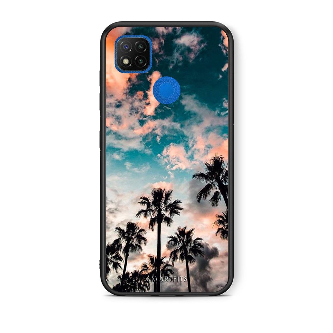 Θήκη Xiaomi Redmi 9C Sky Summer από τη Smartfits με σχέδιο στο πίσω μέρος και μαύρο περίβλημα | Xiaomi Redmi 9C Sky Summer case with colorful back and black bezels