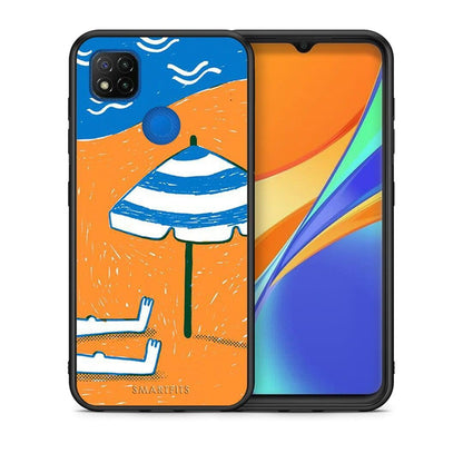 Θήκη Xiaomi Redmi 9C Summering από τη Smartfits με σχέδιο στο πίσω μέρος και μαύρο περίβλημα | Xiaomi Redmi 9C Summering case with colorful back and black bezels