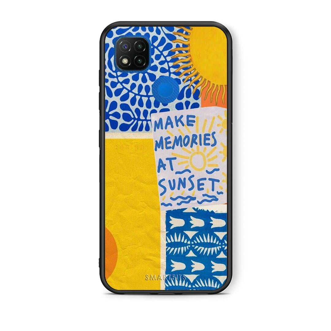 Θήκη Xiaomi Redmi 9C Sunset Memories από τη Smartfits με σχέδιο στο πίσω μέρος και μαύρο περίβλημα | Xiaomi Redmi 9C Sunset Memories case with colorful back and black bezels