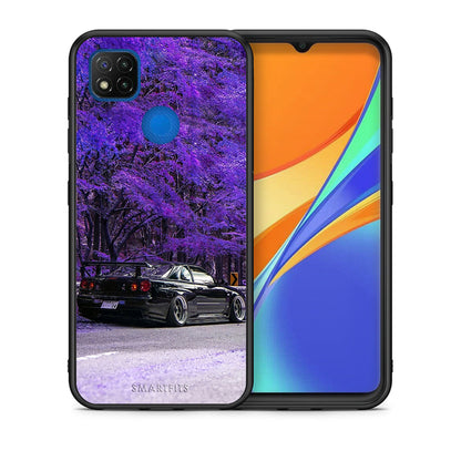 Θήκη Αγίου Βαλεντίνου Xiaomi Redmi 9C Super Car από τη Smartfits με σχέδιο στο πίσω μέρος και μαύρο περίβλημα | Xiaomi Redmi 9C Super Car case with colorful back and black bezels