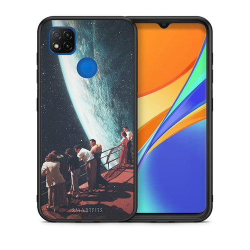Θήκη Xiaomi Redmi 9C Surreal View από τη Smartfits με σχέδιο στο πίσω μέρος και μαύρο περίβλημα | Xiaomi Redmi 9C Surreal View case with colorful back and black bezels
