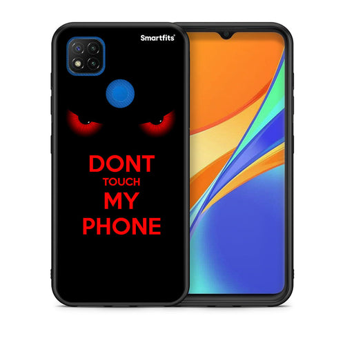 Θήκη Xiaomi Redmi 9C Touch My Phone από τη Smartfits με σχέδιο στο πίσω μέρος και μαύρο περίβλημα | Xiaomi Redmi 9C Touch My Phone case with colorful back and black bezels