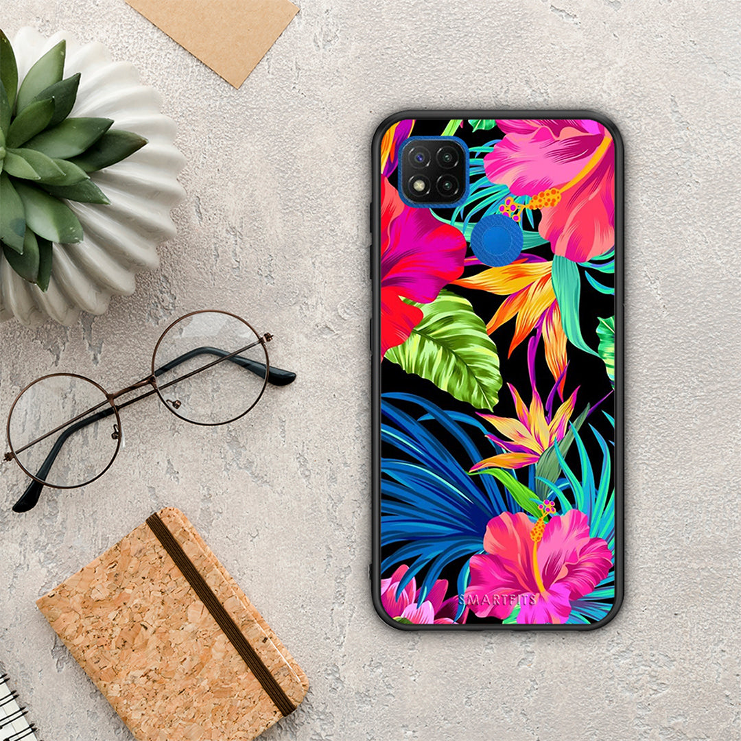 Tropical Flowers - Xiaomi Redmi 9C θήκη