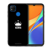 Thumbnail for Θήκη Xiaomi Redmi 9C King Valentine από τη Smartfits με σχέδιο στο πίσω μέρος και μαύρο περίβλημα | Xiaomi Redmi 9C King Valentine case with colorful back and black bezels