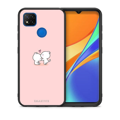 Θήκη Xiaomi Redmi 9C Love Valentine από τη Smartfits με σχέδιο στο πίσω μέρος και μαύρο περίβλημα | Xiaomi Redmi 9C Love Valentine case with colorful back and black bezels