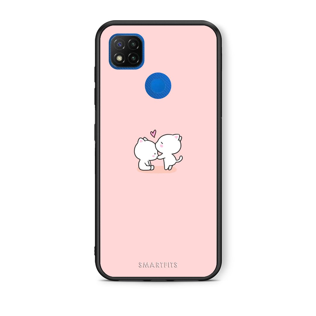 Θήκη Xiaomi Redmi 9C Love Valentine από τη Smartfits με σχέδιο στο πίσω μέρος και μαύρο περίβλημα | Xiaomi Redmi 9C Love Valentine case with colorful back and black bezels