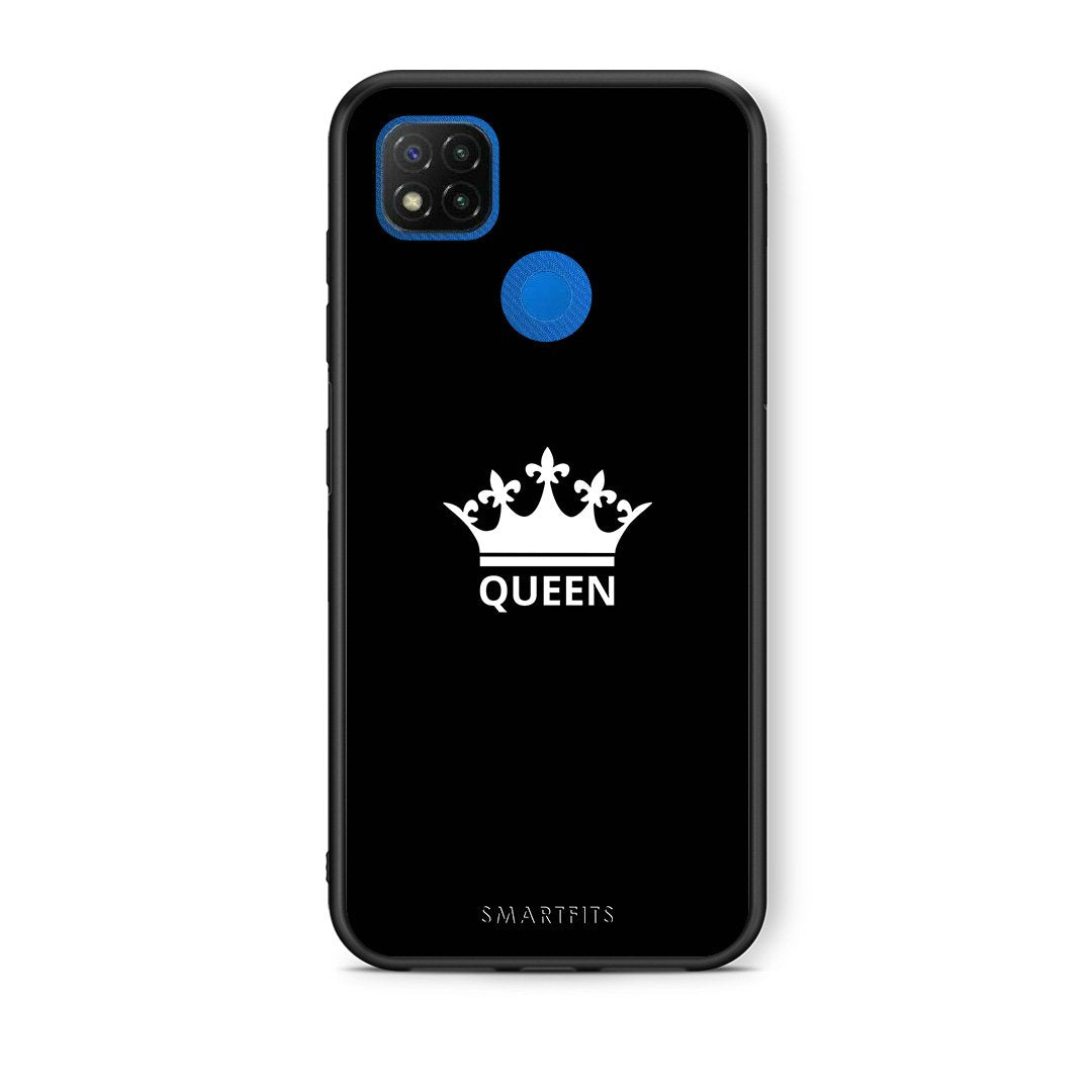 Θήκη Xiaomi Redmi 9C Queen Valentine από τη Smartfits με σχέδιο στο πίσω μέρος και μαύρο περίβλημα | Xiaomi Redmi 9C Queen Valentine case with colorful back and black bezels