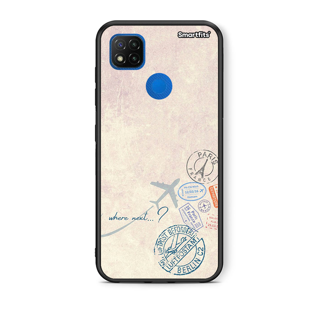 Θήκη Xiaomi Redmi 9C Where Next από τη Smartfits με σχέδιο στο πίσω μέρος και μαύρο περίβλημα | Xiaomi Redmi 9C Where Next case with colorful back and black bezels