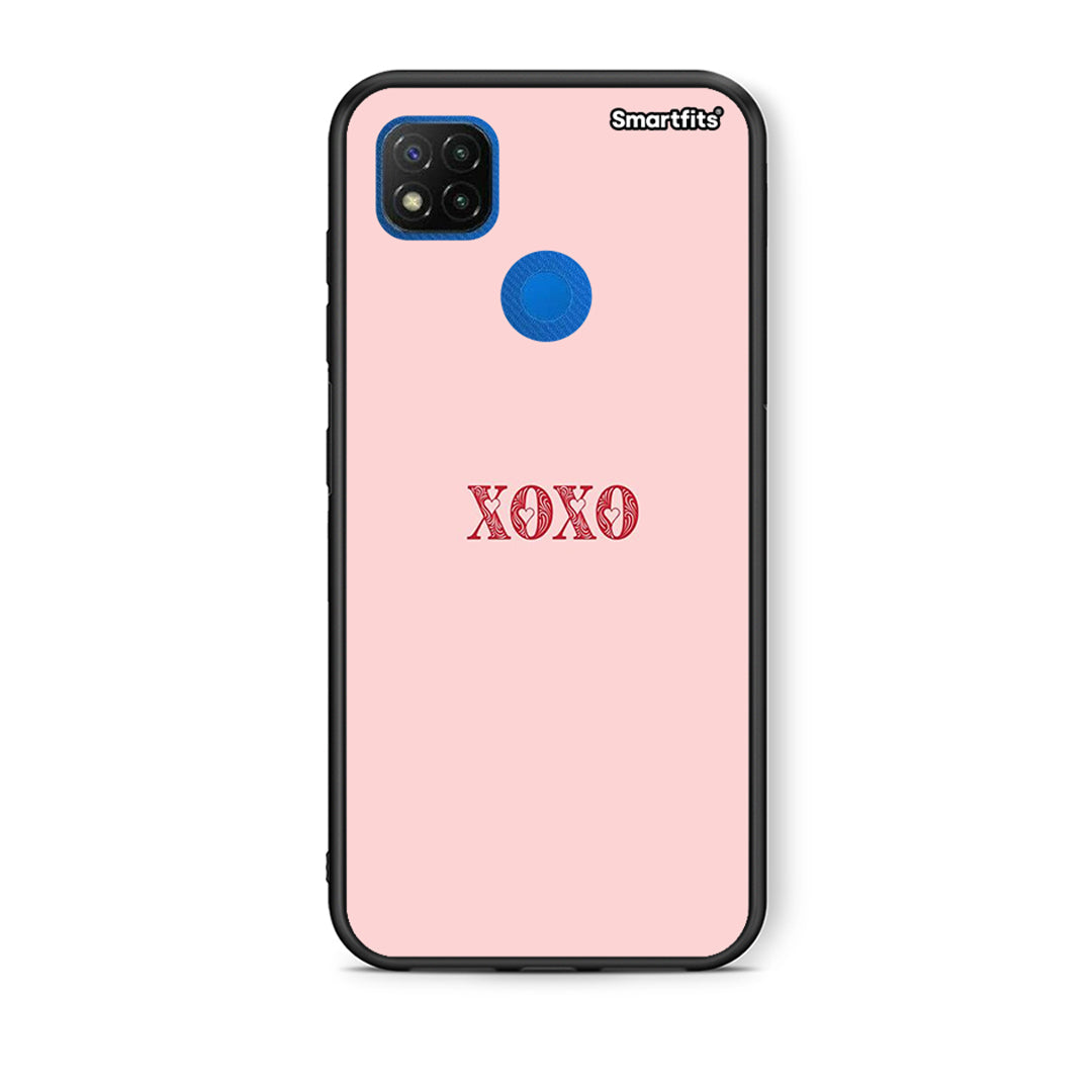 Θήκη Xiaomi Redmi 9C XOXO Love από τη Smartfits με σχέδιο στο πίσω μέρος και μαύρο περίβλημα | Xiaomi Redmi 9C XOXO Love case with colorful back and black bezels