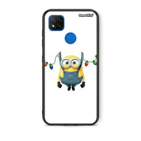 Thumbnail for Θήκη Xiaomi Redmi 9C Xmas Minion Lights από τη Smartfits με σχέδιο στο πίσω μέρος και μαύρο περίβλημα | Xiaomi Redmi 9C Xmas Minion Lights case with colorful back and black bezels