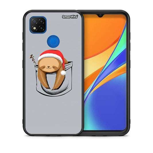 Θήκη Xiaomi Redmi 9C Xmas Zzzz από τη Smartfits με σχέδιο στο πίσω μέρος και μαύρο περίβλημα | Xiaomi Redmi 9C Xmas Zzzz case with colorful back and black bezels