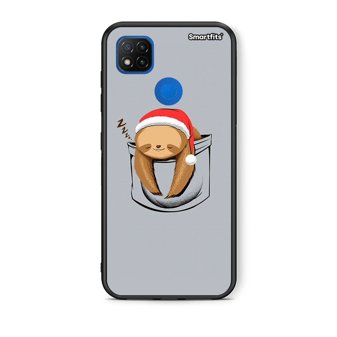 Θήκη Xiaomi Redmi 9C Xmas Zzzz από τη Smartfits με σχέδιο στο πίσω μέρος και μαύρο περίβλημα | Xiaomi Redmi 9C Xmas Zzzz case with colorful back and black bezels
