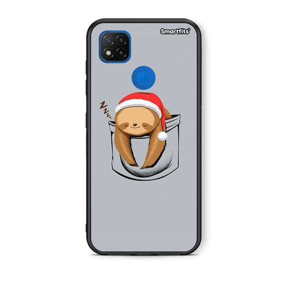 Θήκη Xiaomi Redmi 9C Xmas Zzzz από τη Smartfits με σχέδιο στο πίσω μέρος και μαύρο περίβλημα | Xiaomi Redmi 9C Xmas Zzzz case with colorful back and black bezels