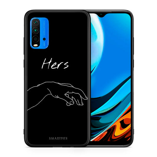 Θήκη Αγίου Βαλεντίνου Xiaomi Redmi 9T Aeshetic Love 1 από τη Smartfits με σχέδιο στο πίσω μέρος και μαύρο περίβλημα | Xiaomi Redmi 9T Aeshetic Love 1 case with colorful back and black bezels