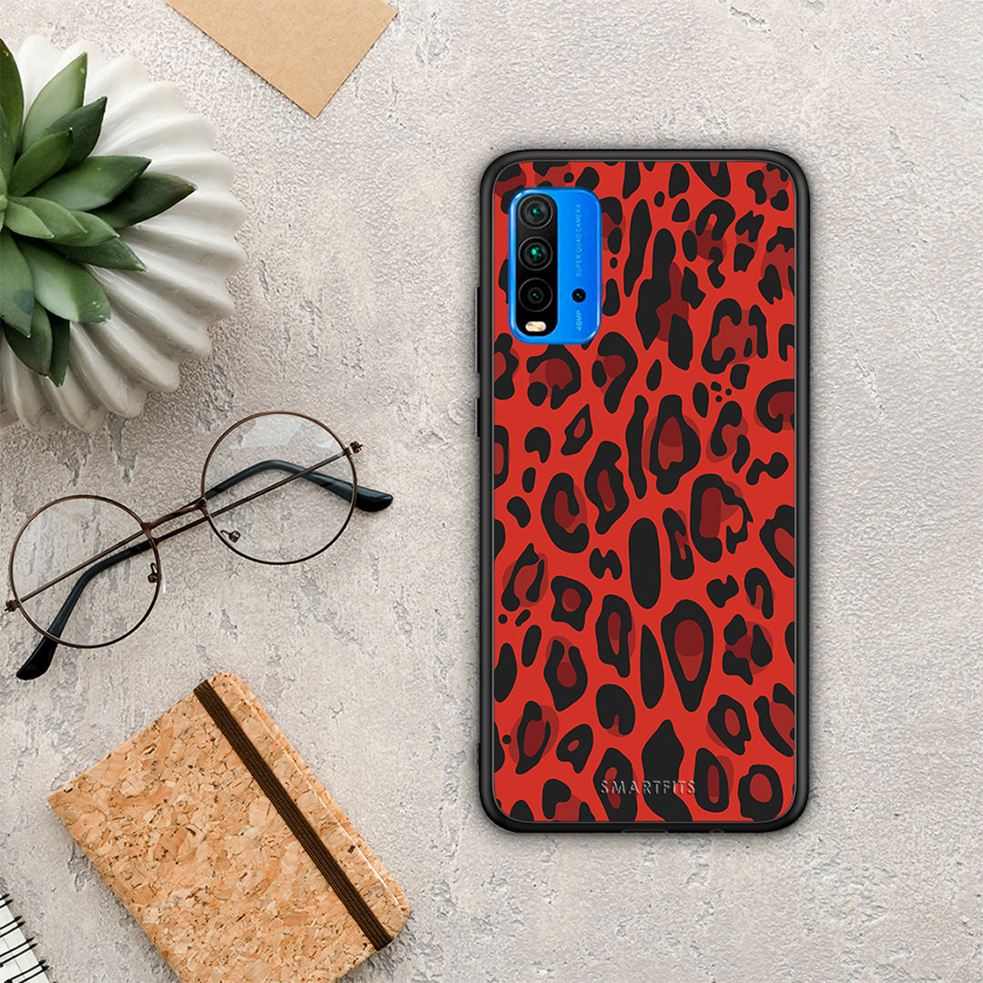 Animal Red Leopard - Xiaomi Redmi 9T θήκη