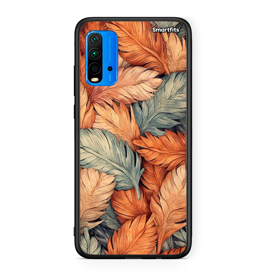 Xiaomi Poco M3 Autumn Leaves Θήκη από τη Smartfits με σχέδιο στο πίσω μέρος και μαύρο περίβλημα | Smartphone case with colorful back and black bezels by Smartfits