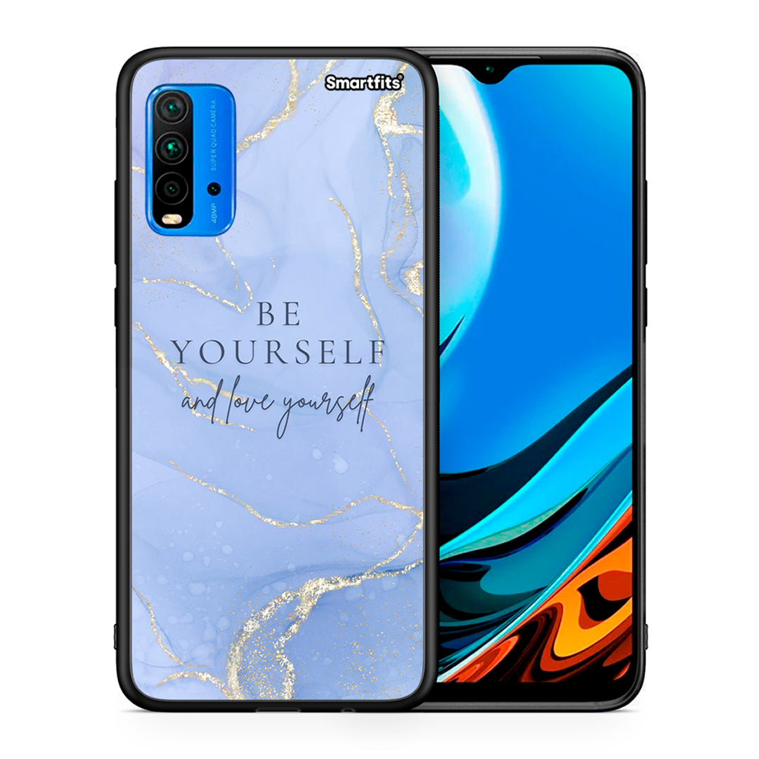 Θήκη Xiaomi Poco M3 Be Yourself από τη Smartfits με σχέδιο στο πίσω μέρος και μαύρο περίβλημα | Xiaomi Poco M3 Be Yourself case with colorful back and black bezels