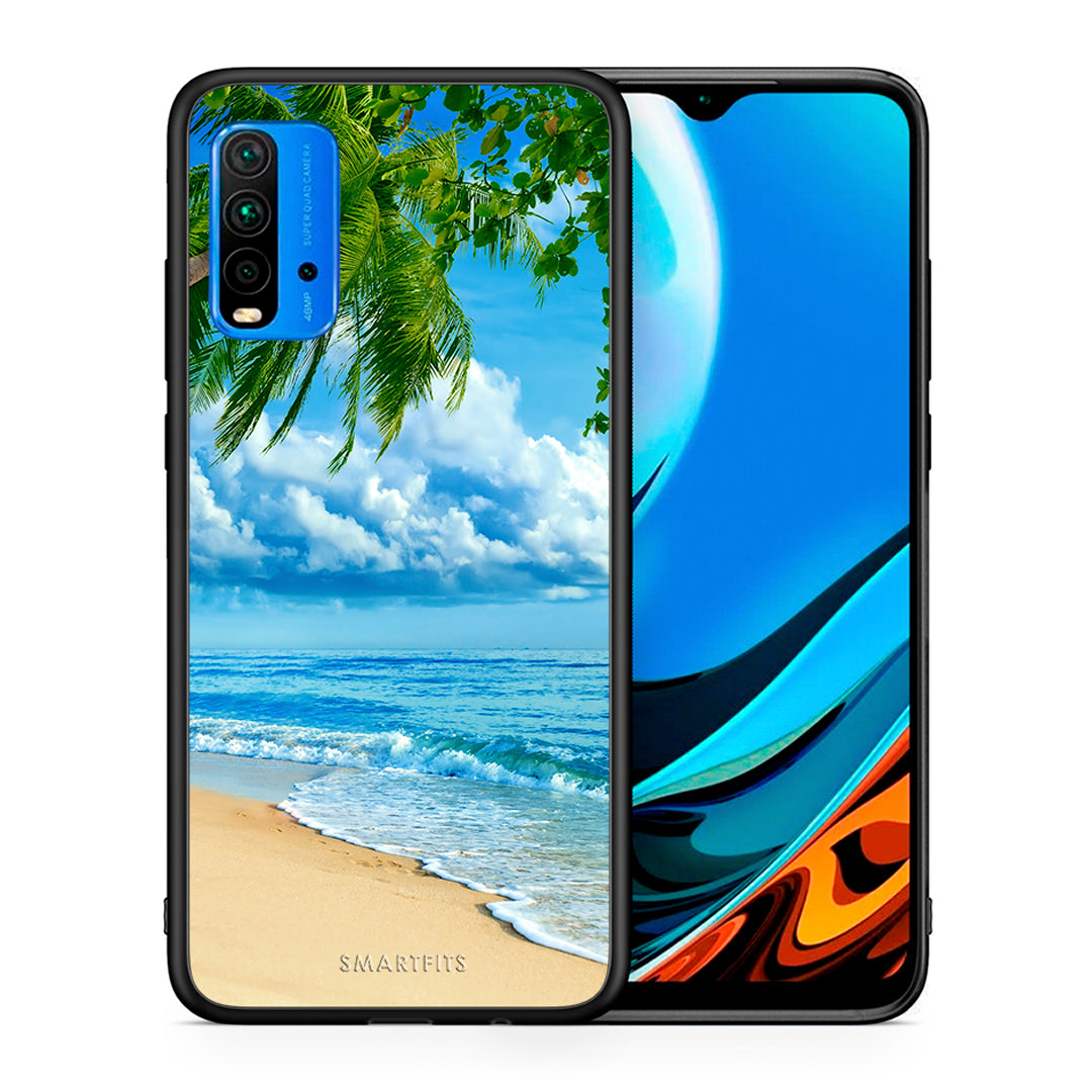 Θήκη Xiaomi Poco M3 Beautiful Beach από τη Smartfits με σχέδιο στο πίσω μέρος και μαύρο περίβλημα | Xiaomi Poco M3 Beautiful Beach case with colorful back and black bezels