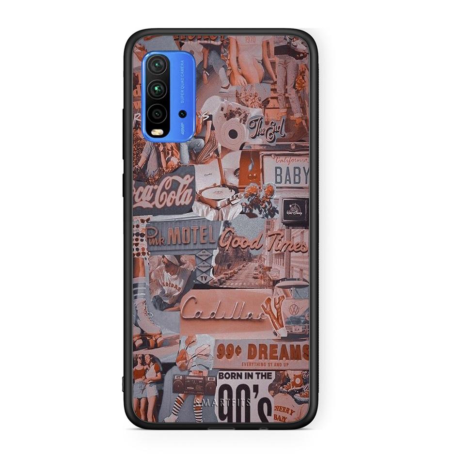 Xiaomi Redmi 9T Born In 90s θήκη από τη Smartfits με σχέδιο στο πίσω μέρος και μαύρο περίβλημα | Smartphone case with colorful back and black bezels by Smartfits