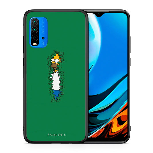 Θήκη Αγίου Βαλεντίνου Xiaomi Redmi 9T Bush Man από τη Smartfits με σχέδιο στο πίσω μέρος και μαύρο περίβλημα | Xiaomi Redmi 9T Bush Man case with colorful back and black bezels