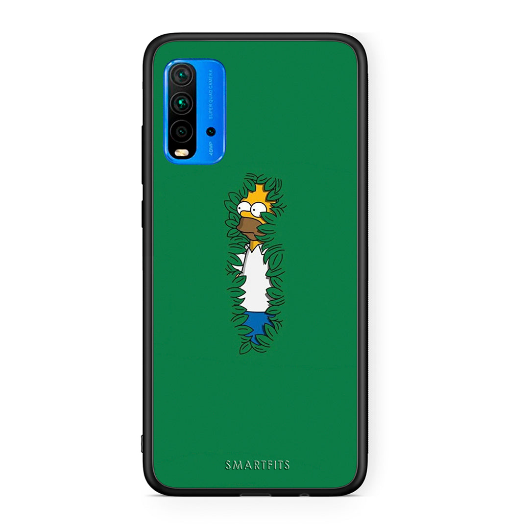 Xiaomi Redmi 9T Bush Man Θήκη Αγίου Βαλεντίνου από τη Smartfits με σχέδιο στο πίσω μέρος και μαύρο περίβλημα | Smartphone case with colorful back and black bezels by Smartfits