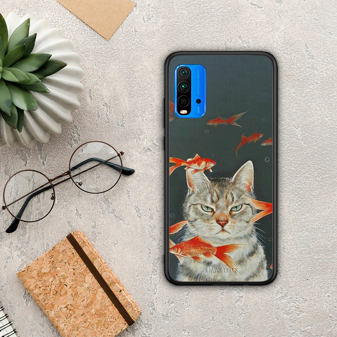 Cat Goldfish - Xiaomi Redmi 9T θήκη