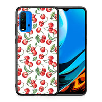 Thumbnail for Θήκη Xiaomi Poco M3 Cherry Summer από τη Smartfits με σχέδιο στο πίσω μέρος και μαύρο περίβλημα | Xiaomi Poco M3 Cherry Summer case with colorful back and black bezels