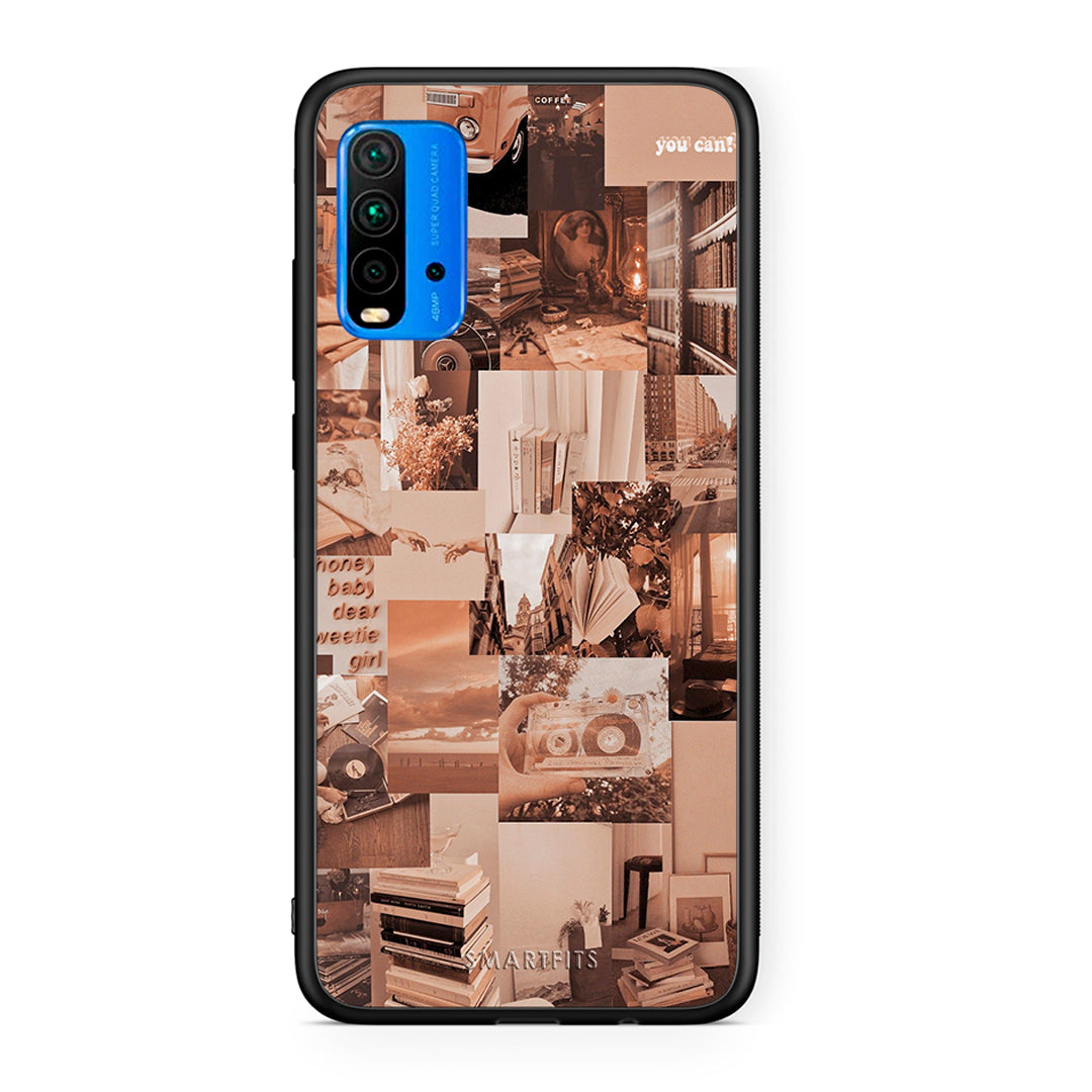 Xiaomi Redmi 9T Collage You Can Θήκη Αγίου Βαλεντίνου από τη Smartfits με σχέδιο στο πίσω μέρος και μαύρο περίβλημα | Smartphone case with colorful back and black bezels by Smartfits