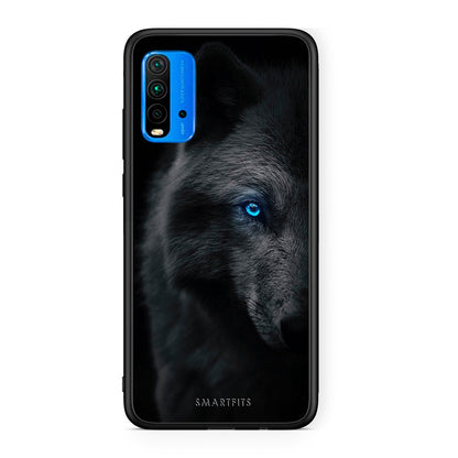 Xiaomi Poco M3 Dark Wolf θήκη από τη Smartfits με σχέδιο στο πίσω μέρος και μαύρο περίβλημα | Smartphone case with colorful back and black bezels by Smartfits